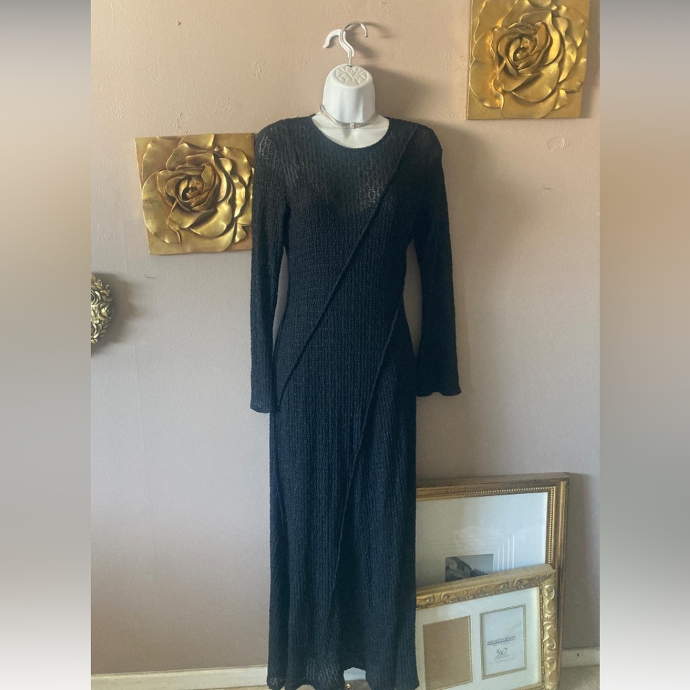 Zara black knitted dress